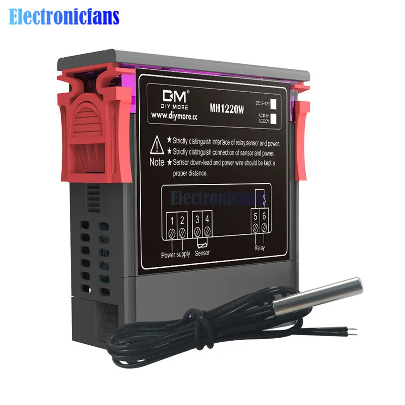 AC 110 V 220 12 72 MH1220W светодиодный цифровой термостат температурный контроллер