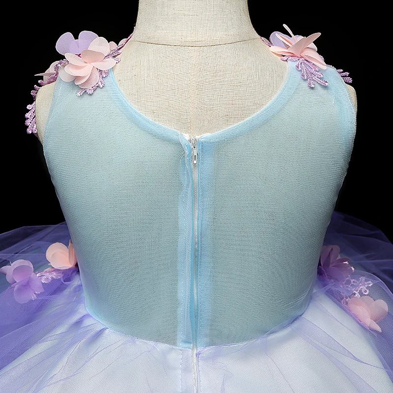Purple Flower Girl Dresses Weddings Ball Gown Pageant Princess Dress Party Clothes for kids 2-13 year | Детская одежда и обувь