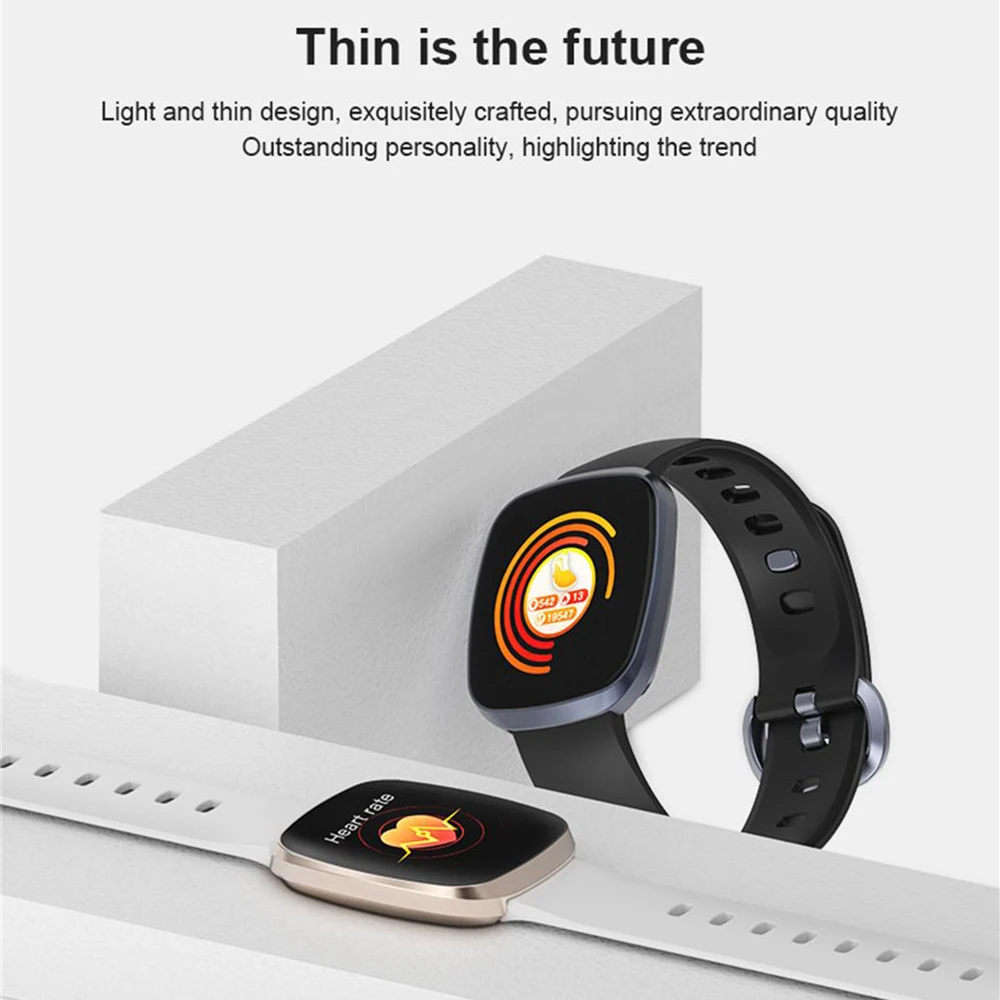 Смарт часы Timethinker GT103 мужские женские пульсометр кровяное давление фитнес трекер