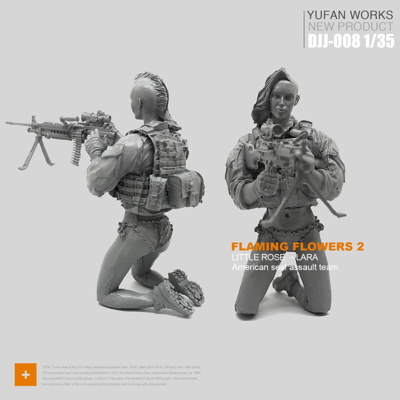 Модель Yufan 1/35 женщина солдат котики командная команда Команды роза серия Laura
