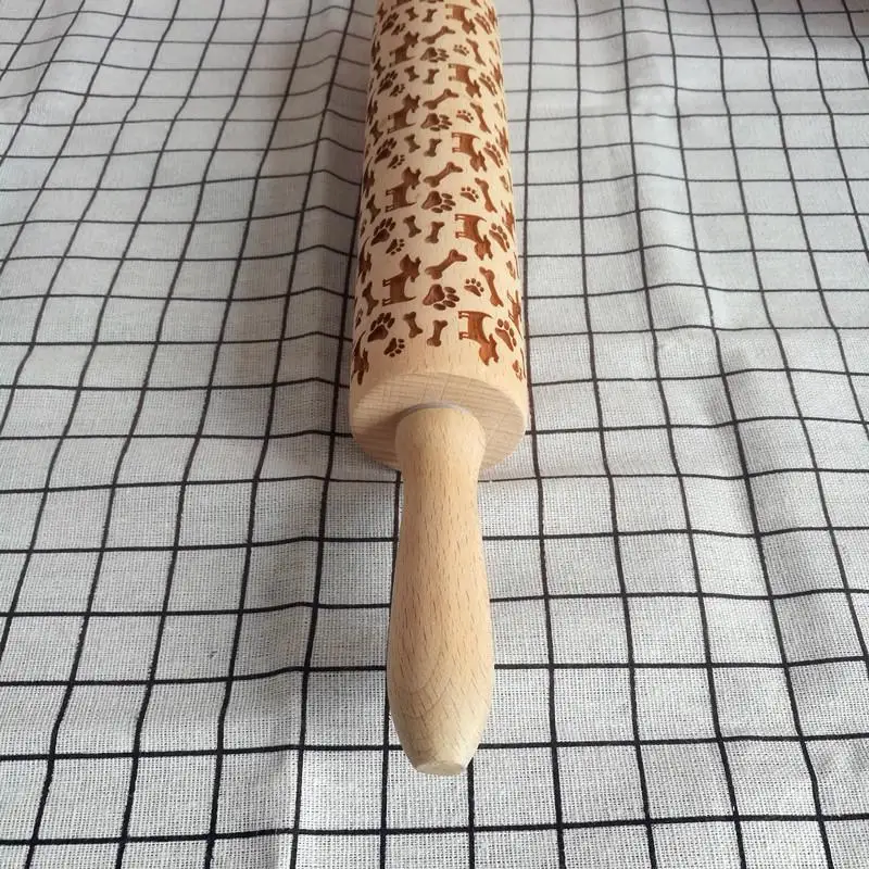 AIHOME Рождество тиснение Скалка выпечки печенье фондан пирог выгравированное