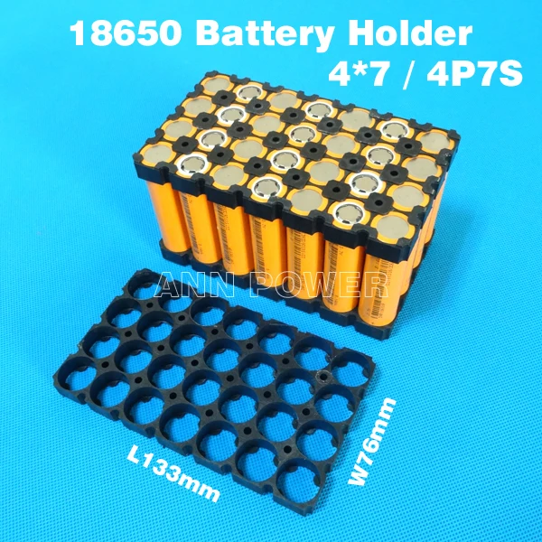 18650 Держатель литиевой батареи 4*7 28 отверстий для литий-ионных аккумуляторов 24 В