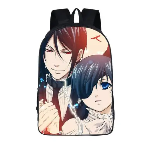 Японского аниме Black Butler рюкзак детей школьные сумки мультфильм подросток рюкзаки