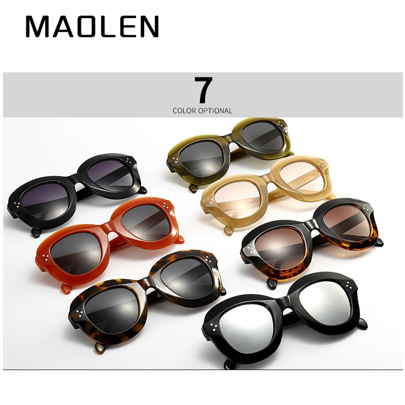 MAOLEN 2018 Модные солнцезащитные очки Для женщин Роскошные Брендовая Дизайнерская