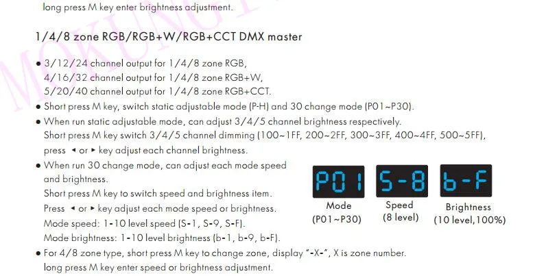 RF-DMX512 RGBW DMX Master XC-D(din-рейка) многопиксельный RGB/RGB+ W/RGB+ CCT контроллер AC85-265V вход DMX512 выходной сигнал