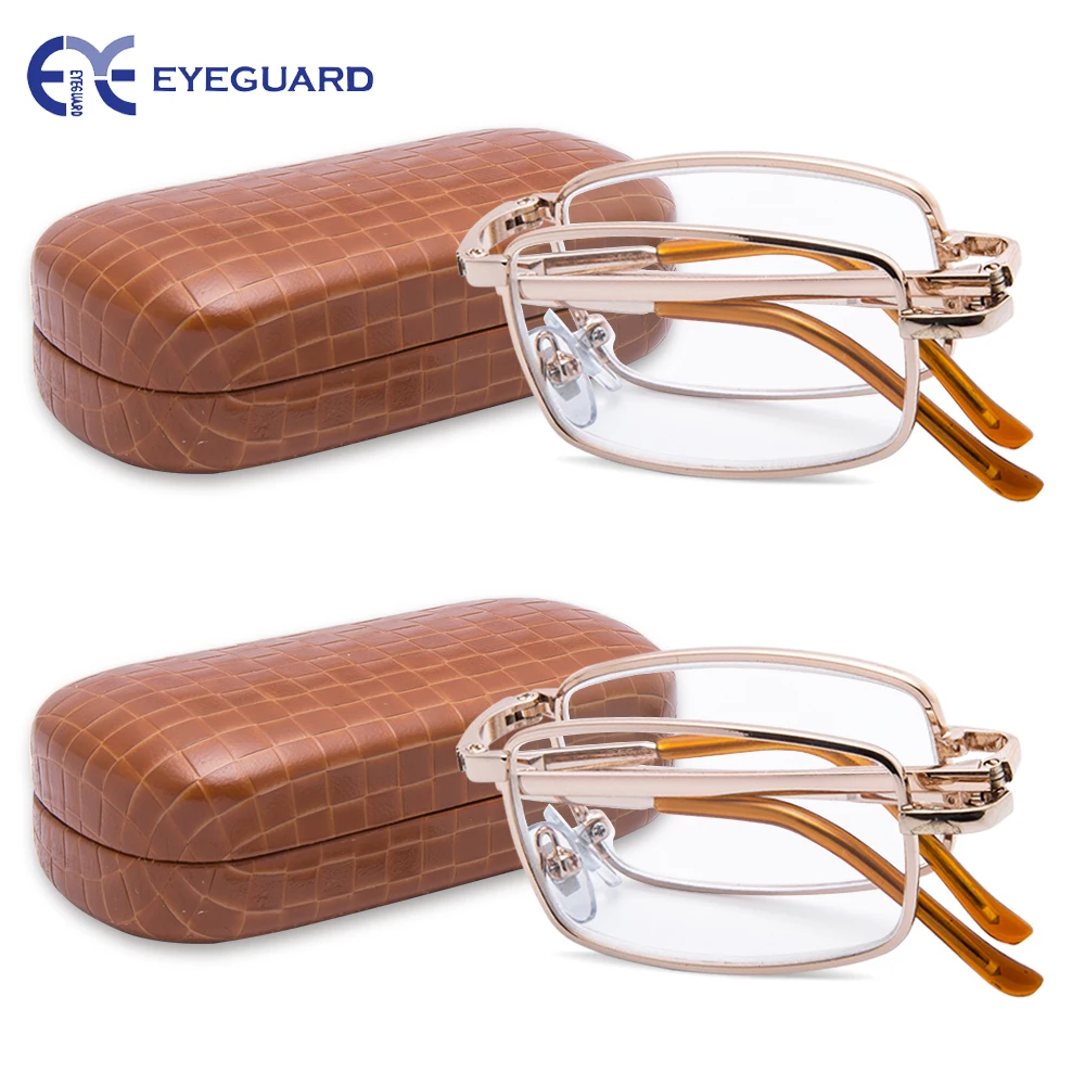 Очки для чтения EYEGUARD металлические складные считыватели классический мини