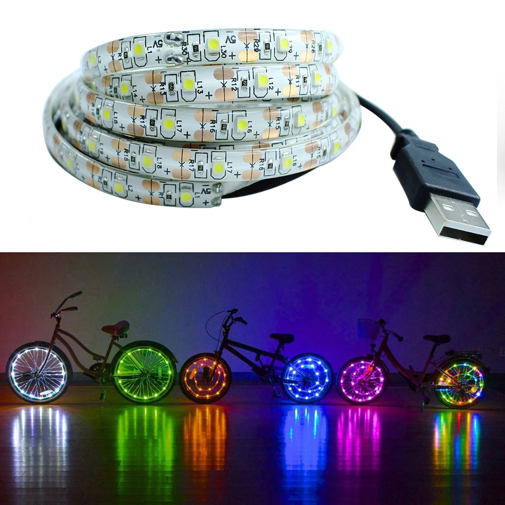 Горячий USB кабель питания 0 5 м 1 2 3 4 Светодиодная лента в пост. Тока 3528 SMD