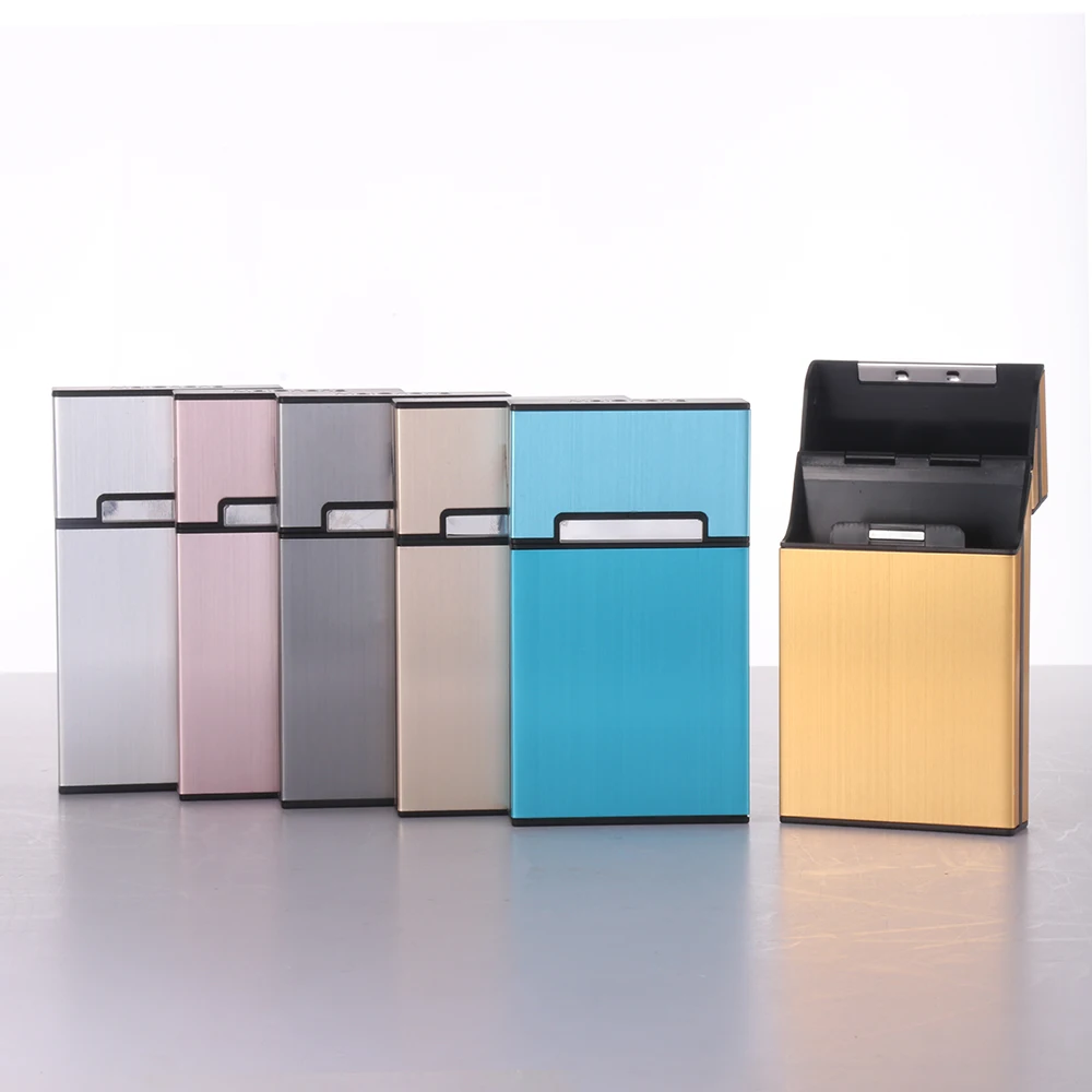 Ультратонкий модный креативный индивидуальный чехол для сигарет тонкая