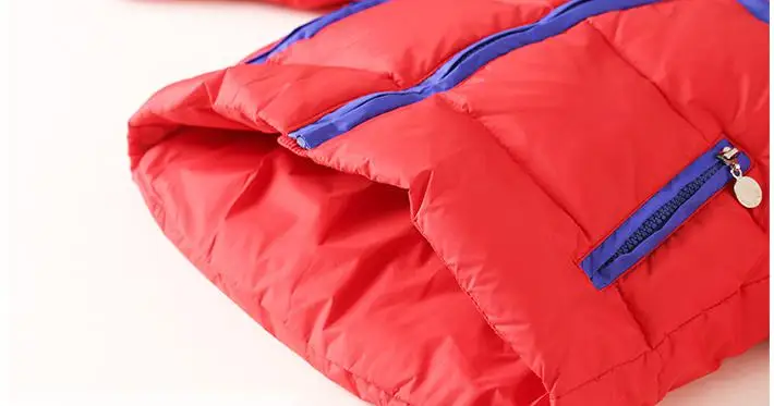 Модная детская одежда 2017 пуховик зимнее пальто для девочек унисекс теплая парка 2