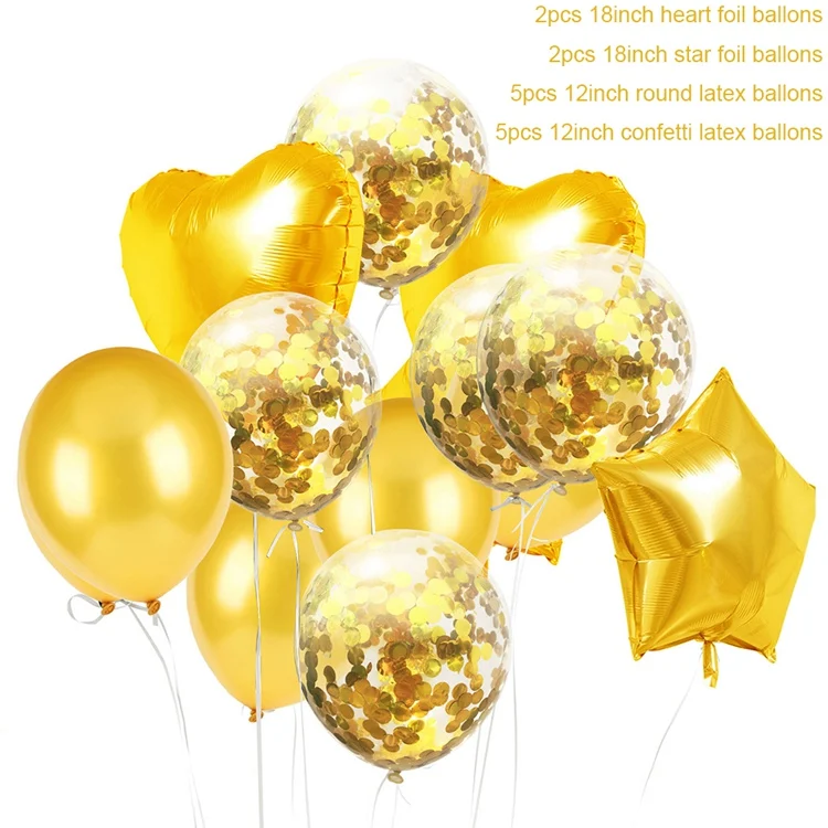 Balloon Set 18 Йориу латексные шары воздушные шары с конфетти набор «С Днем Рождения» вечерние украшения Дети Oh Baby Shower мальчик Baloons Свадебные сувениры - Цвет: Balloon Set 18