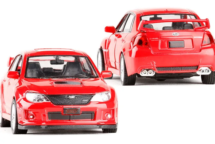 Высокая симуляция RMZ город 1:36 Diecasts модель Игрушечная машина металлическая Subaru Wrx Sti классическая модель автомобиля из сплава игрушки Детский подарок