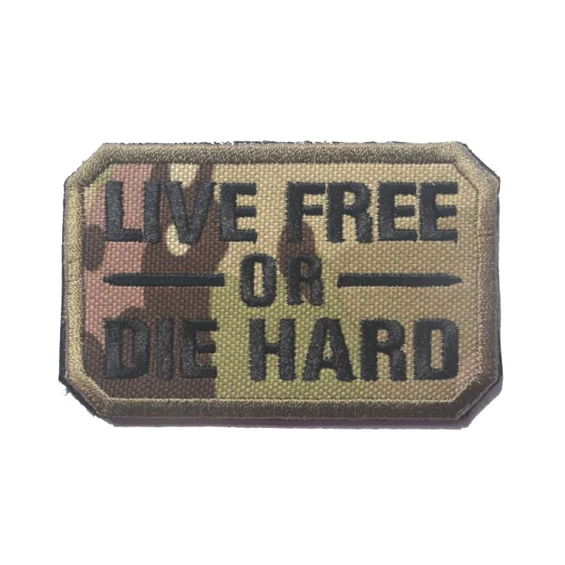 C Suining Dead Live Free или Die Hard 3D вышивка повязки Тигр желчного пузыря длинный Вэй 4 не бесплатно военный значок Одежда патч в виде шляпы - Цвет: C