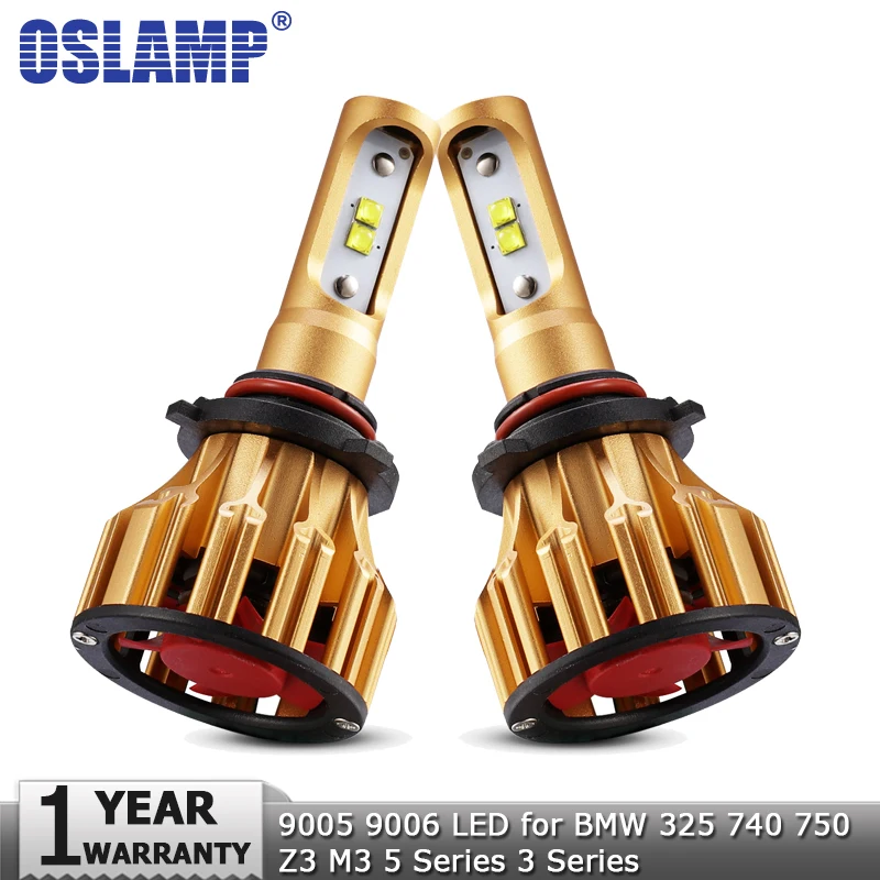Oslamp 9005 HB3 9006 HB4 Hi lo луч светодиодный фары 70 Вт 7000LM авто 12v для BMW 325 740 750 Z3 M3 5 серии