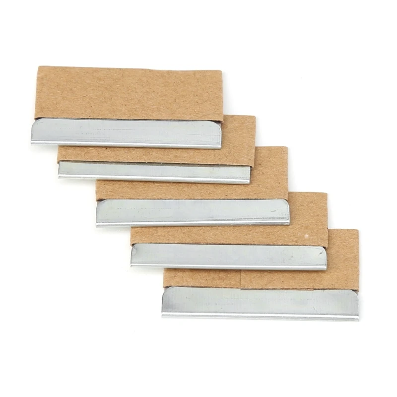 

5Pcs Ceramic Glass Oven Window Tinting Razor Scraper Stainless Steel 1.57''Blade