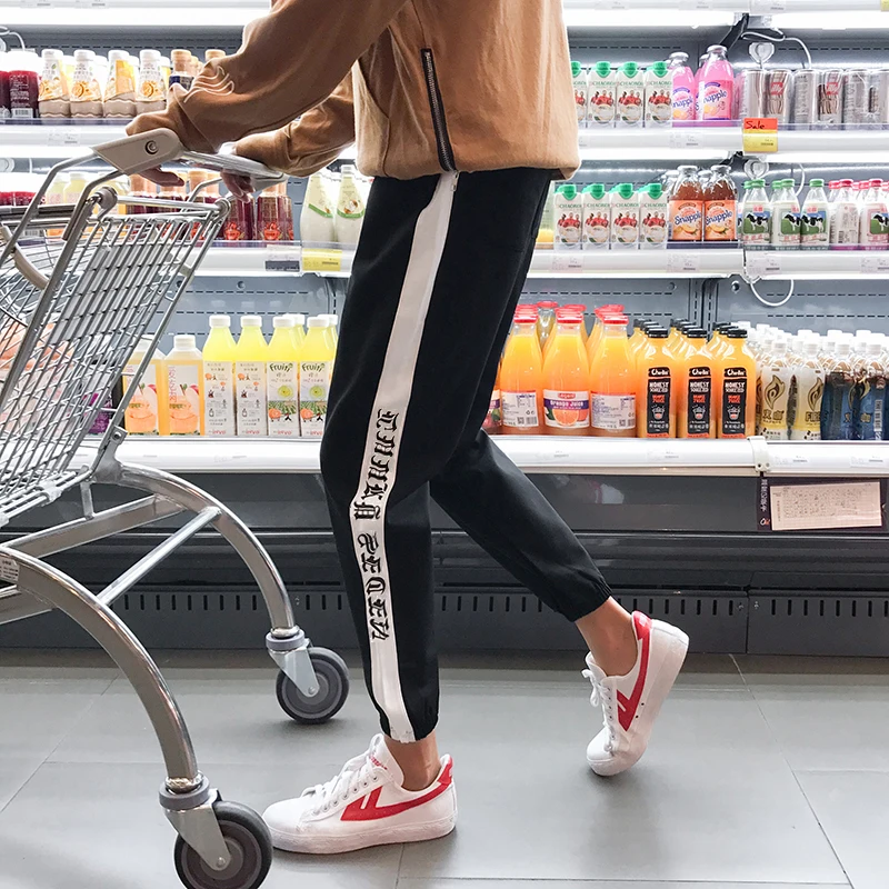 2017 Демисезонный Новое поступление Мода Досуг сбоку полосой украшения свободные