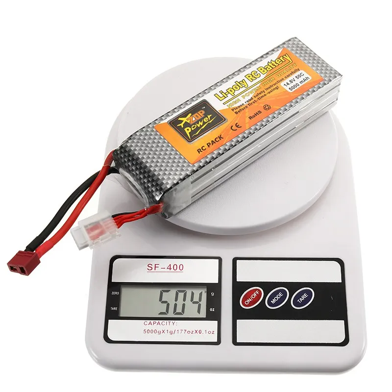 ZOP Мощность 14 8 V 5000 мА/ч 50C 4S литий Перезаряжаемые Lipo Батарея T разъем для модели RC