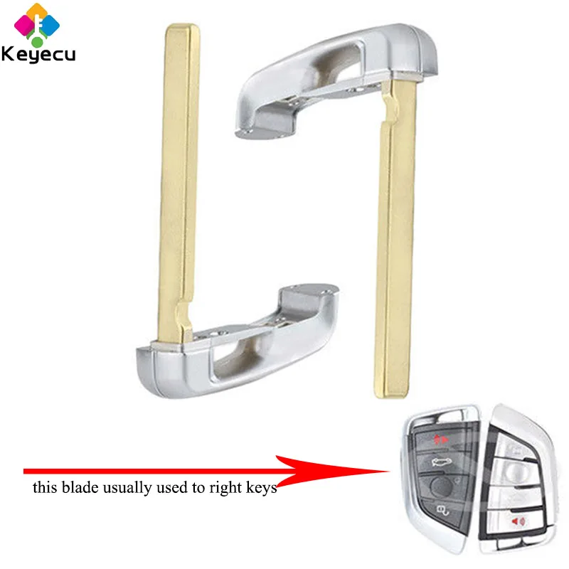 Запасной смарт-ключ KEYECU для аварийного ключа-Новый необработанный ключ-брелок BMW