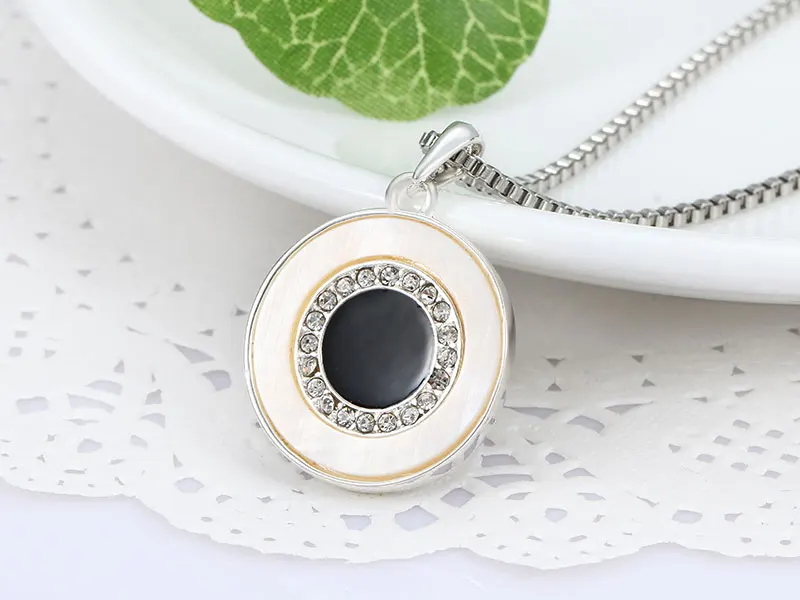 Женская короткая цепочка с эмалью ожерелья и подвески в виде ракушки Уникальные