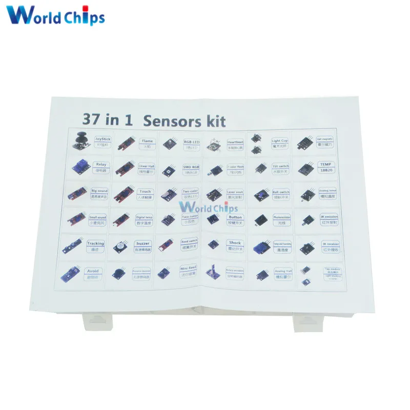 37 в 1 Набор сенсоров для начинающих Arduino DIY вентиляторы переключатель температуры