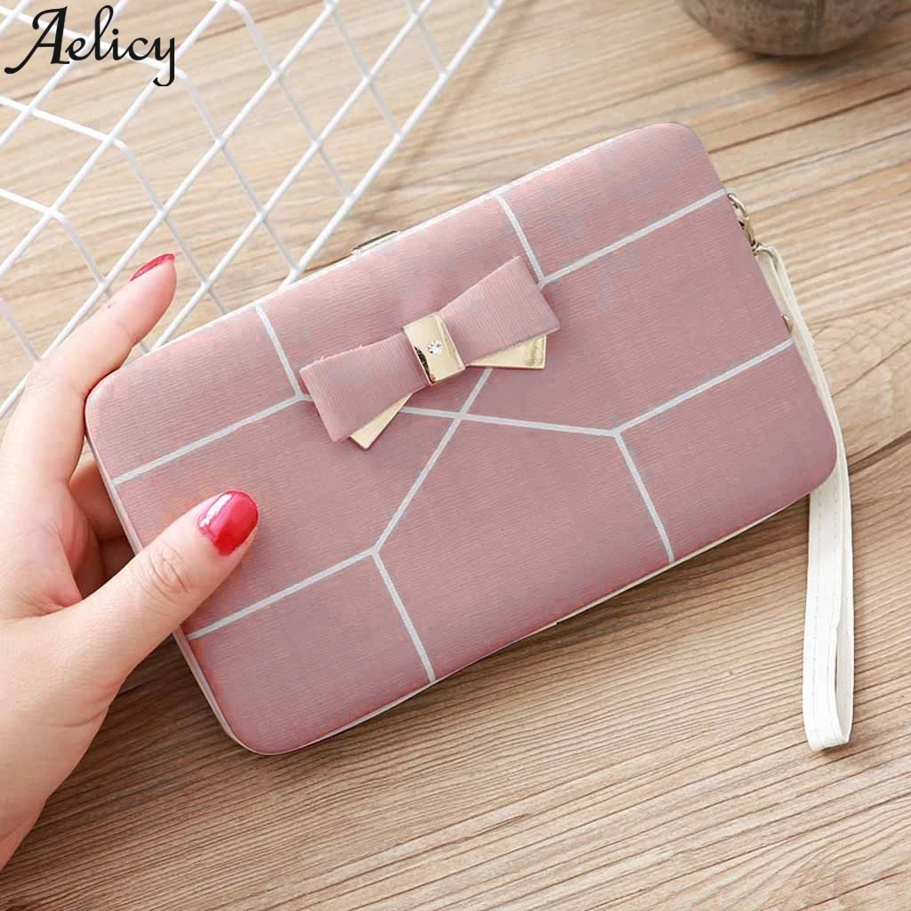 Aelicy/Модный женский кошелек для ланча, вечерние кошельки-пакеты, клатч на молнии, держатель для кредитных карт, складная дамская сумка, сумка для мобильного телефона
