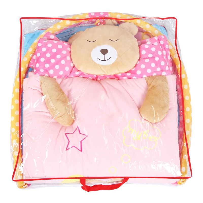 Детский мягкий большой игровой коврик складной развивающий для ползания занятия