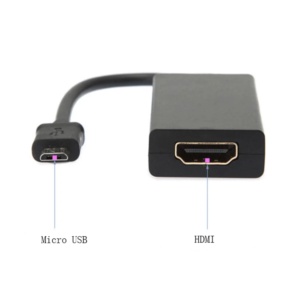 T-Gtexnik аудио-видео кабели Micro USB мужчина к HDMI Женский адаптер кабель для Android