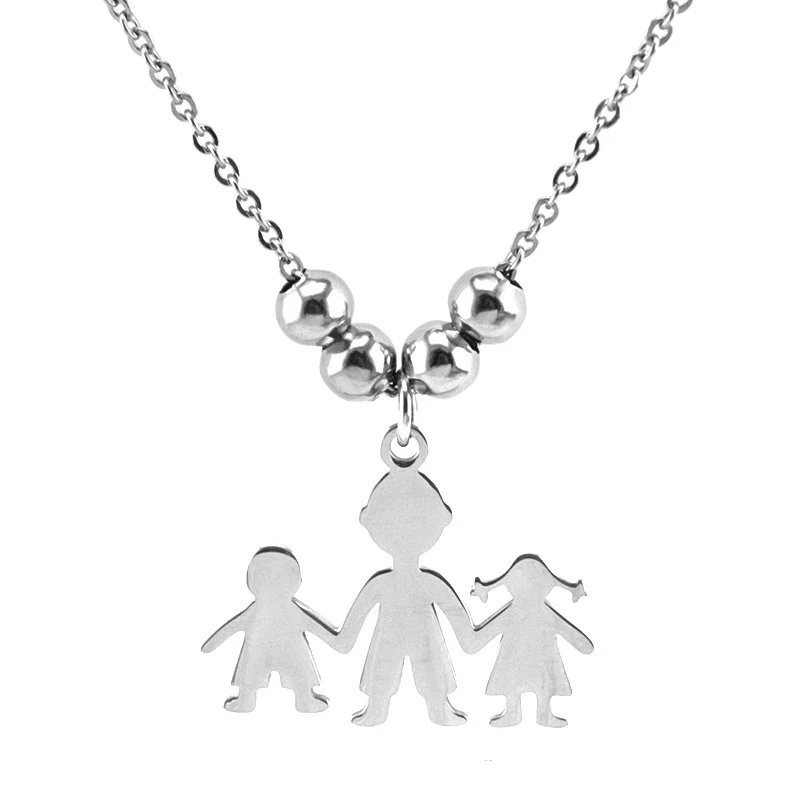 Ожерелье Simsim для семьи чокер из нержавеющей стали мальчиков и девочек