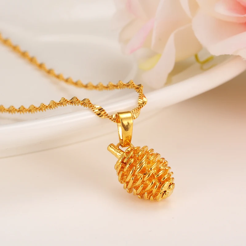 Милое ожерелье с кулоном из соснового конуса подвесное 2017 Рождественский кулон