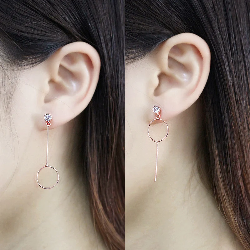 Женские винтажные круглые серьги ZEADear длинные висячие хит продаж ювелирные