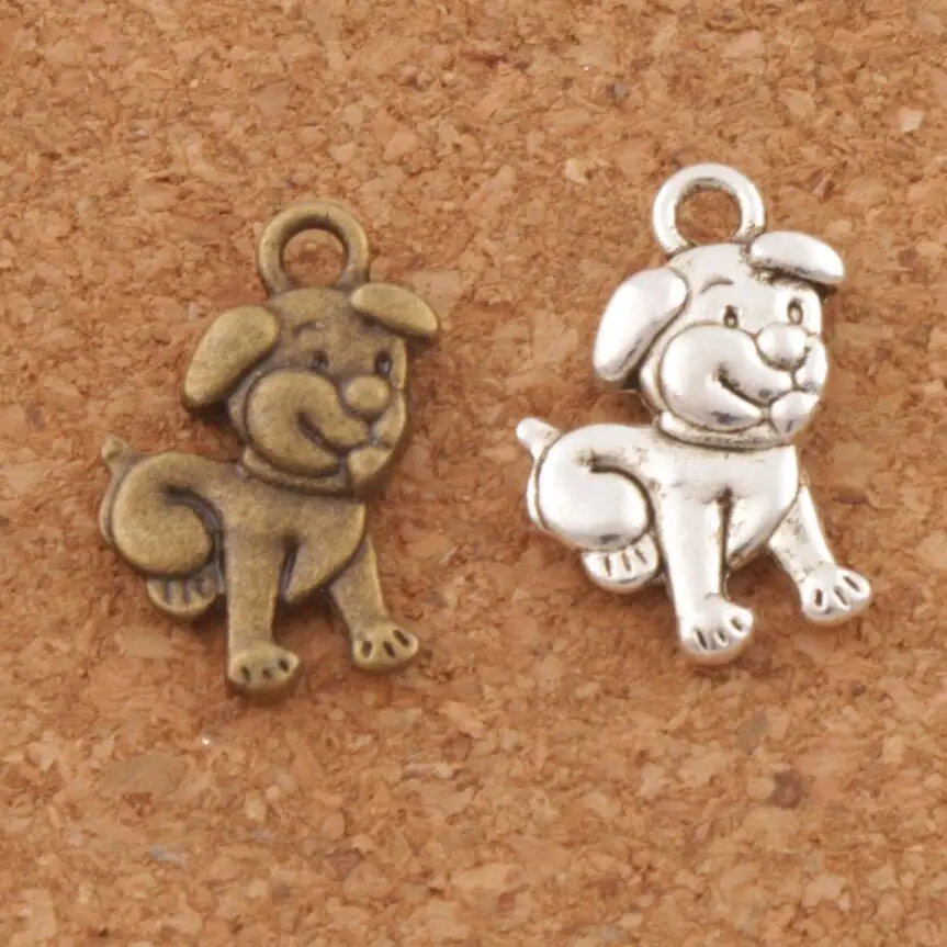 Подвески бусины Tummy Dog из цинкового сплава/бронзы 11 5x16 8 мм 23 шт. L116|charm bead pendant|charm