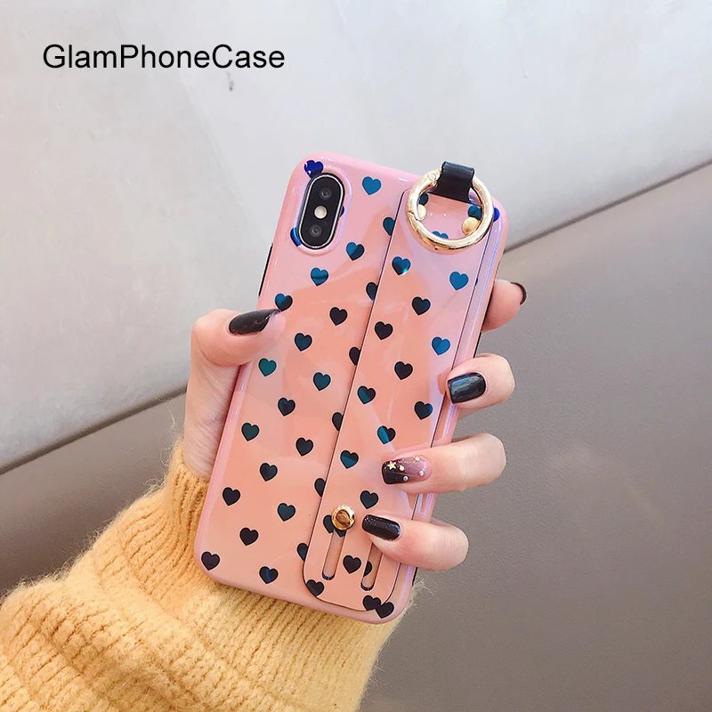 Чехол для телефона GlamPhoneCase с милым сердечком iphone XS Max XR 8 8plus 7 7plus 6/6S Plus модная