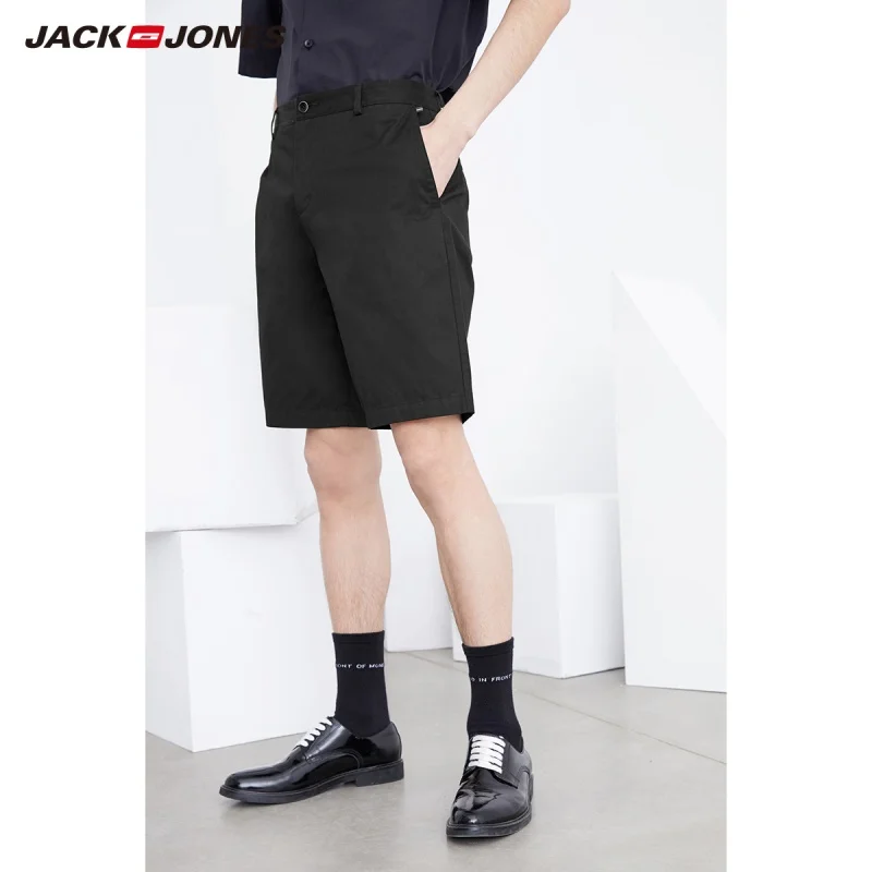 JackJones мужские 100% хлопковые свободные деловые повседневные шорты до колена | 219115513