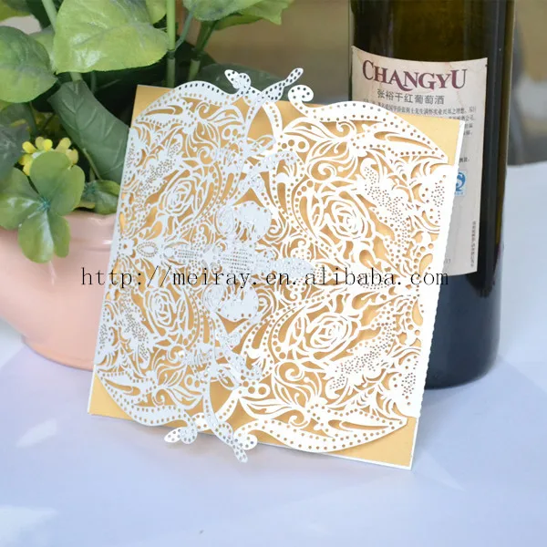 Винтажные свадебные принадлежности лазерной резки розовые и цвета слоновой