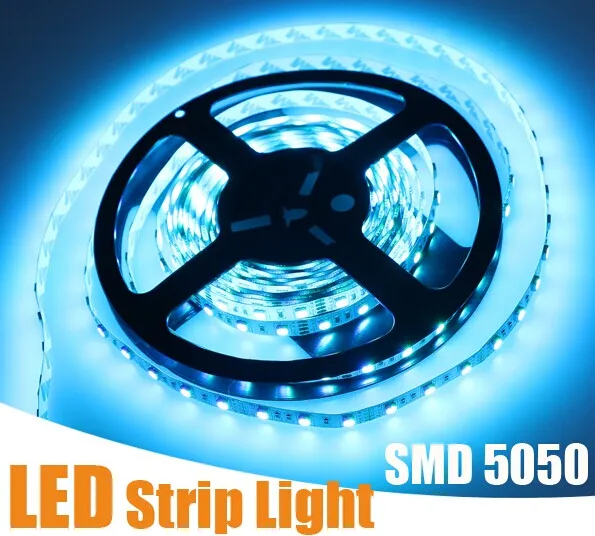 Горячая продажа 5 м rgb Светодиодные полосы света 5050SMD 120led лента гибкая адаптер