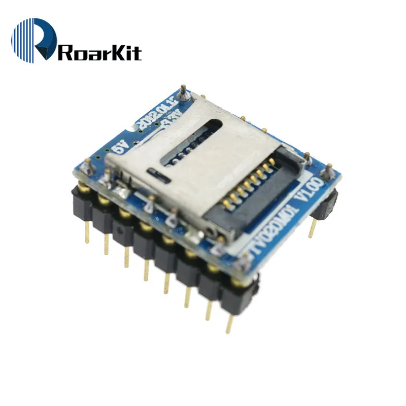 WTV020 WTV020-SD WTV020SD-20SS мини SD карта MP3 звуковой модуль голосовой для PIC Arduino 2560 UNO R3