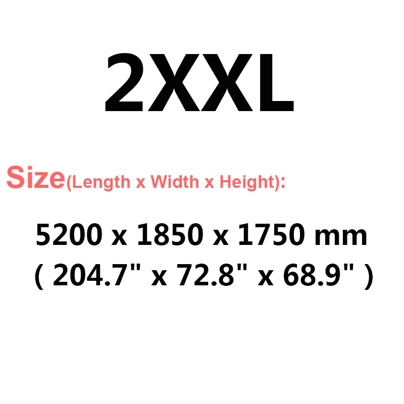 2XXL Buildremen2 толстый чехол для автомобиля, 3 слоя, алюминиевая фольга+ полиэфирная тафта+ хлопок, водонепроницаемый, защита от солнца, дождя, града, авто покрытие - Название цвета: 2XXL