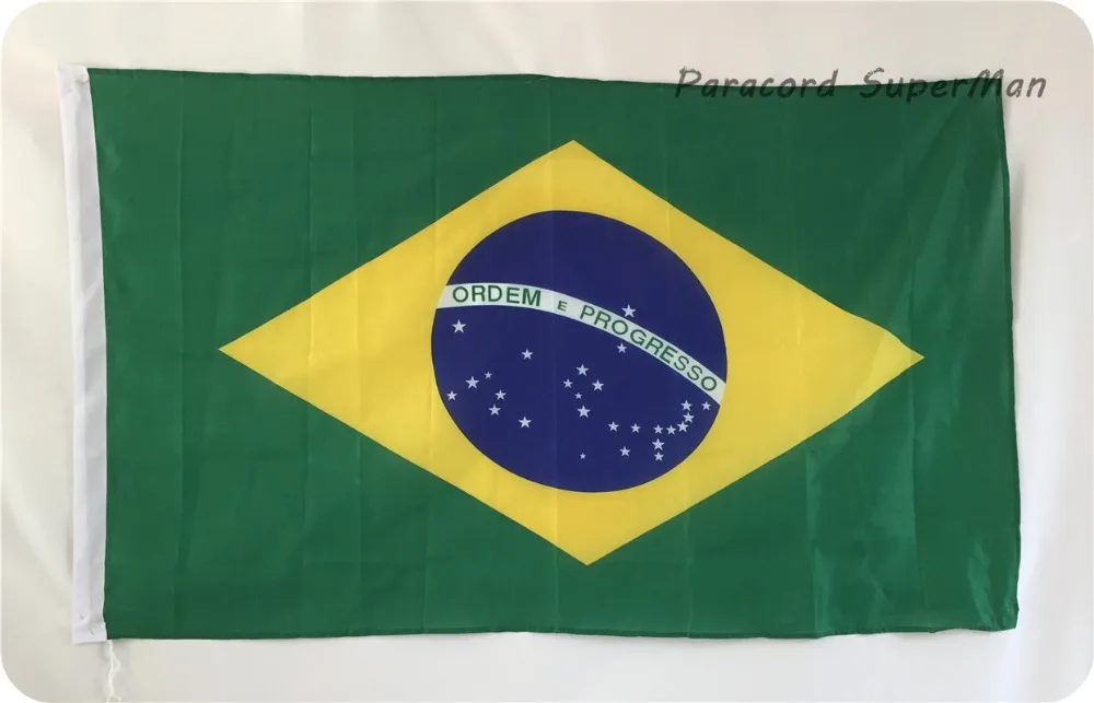 BR Brasil баннер, флаг 3x 5ft подвесной флаг из полиэстера Национальный флаг Бразилии баннер наружный внутренний 150x90 см для торжества большой флаг
