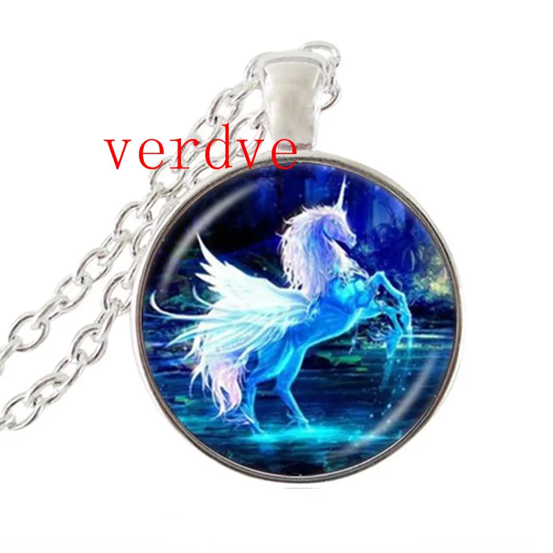 Ожерелье с подвеской в виде единорога лошади и крыльев|necklace horse|fashion necklacenecklace fashion