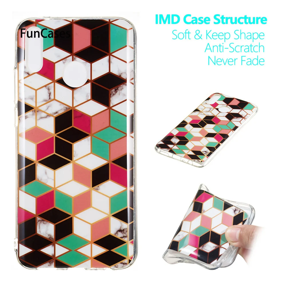 Marble Phone Case For Huawei Y9 2019 Cases Fundas Enjoy 9 Plus Stone Silicone Soft Back Cover Coque Capa | Мобильные телефоны и