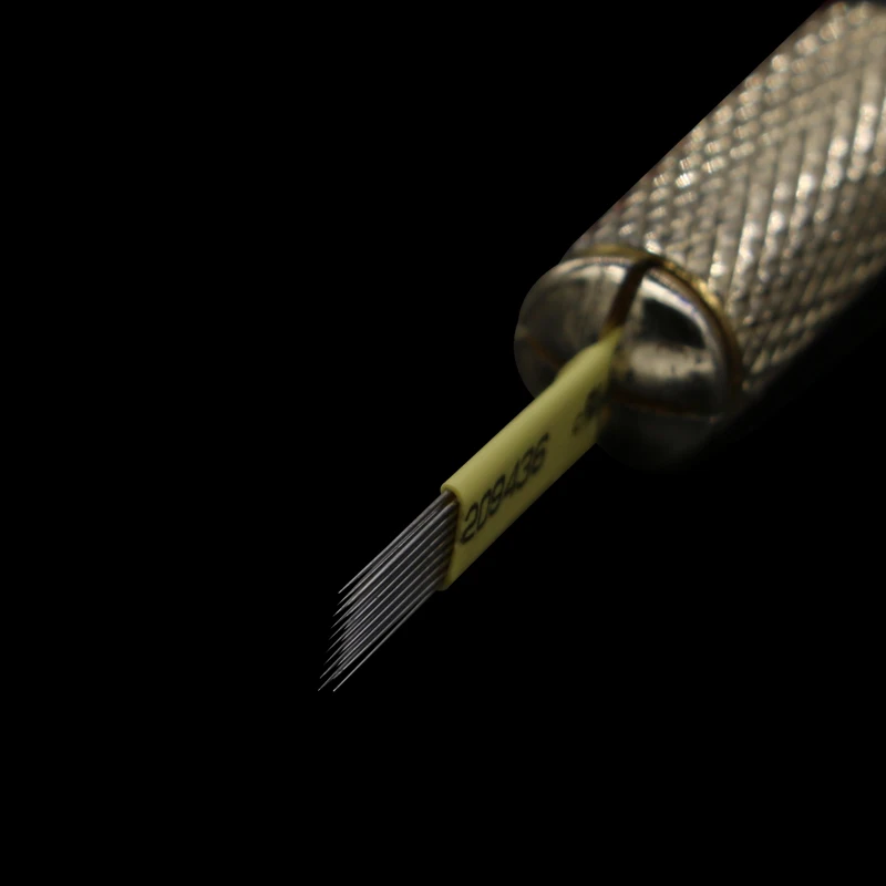 500 шт смешивания 21Pin микроблейдинг Наложение теней лезвия иглы для татуажа
