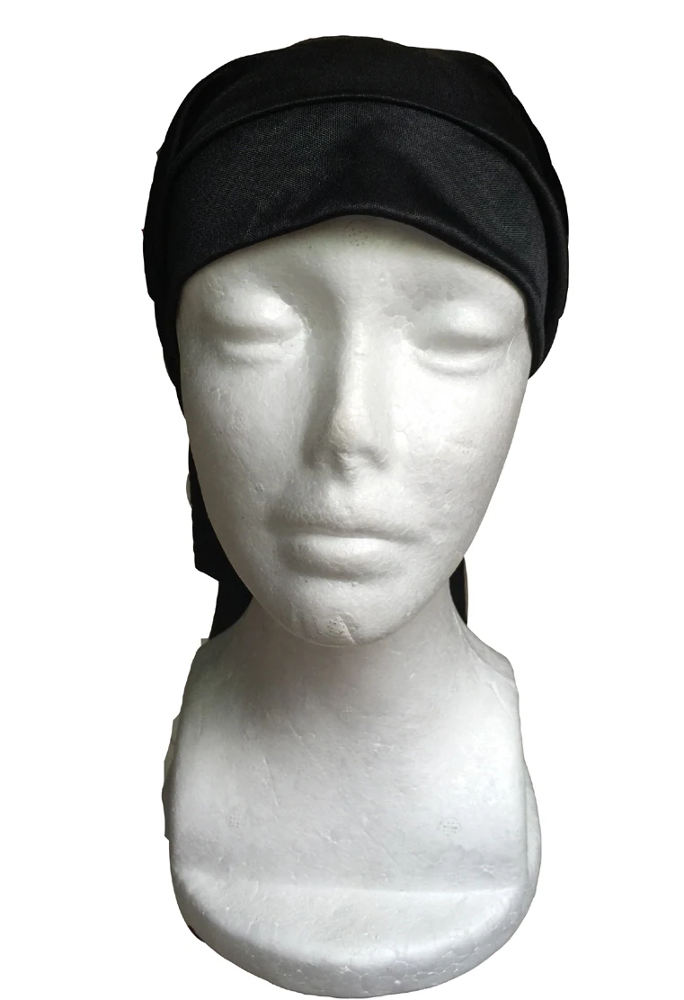 

Black Bag Hat Protection Wrap Cap Straight and Big Space good for lot hair