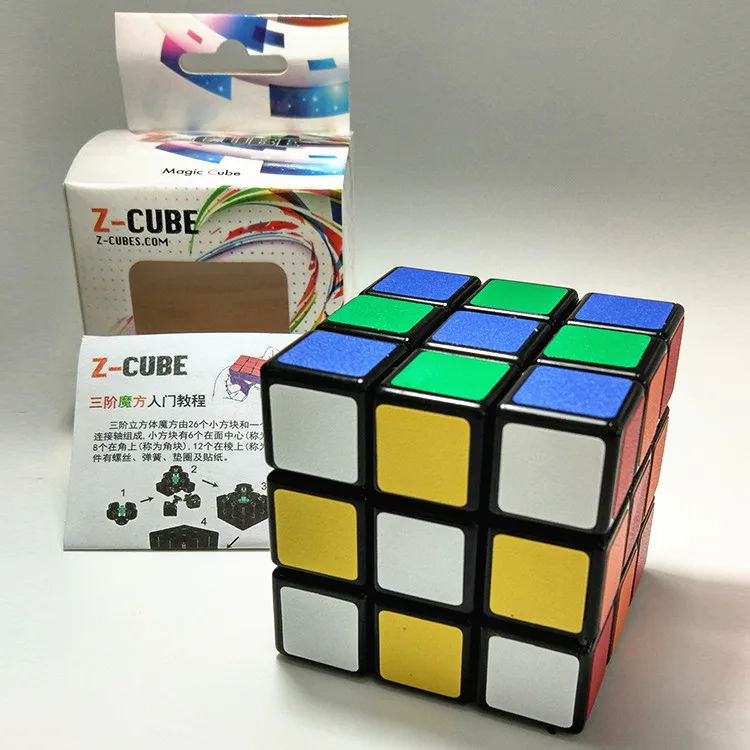 Классический волшебный куб Zcube 56 мм игрушечный 3x3x3 наклейка блок головоломка
