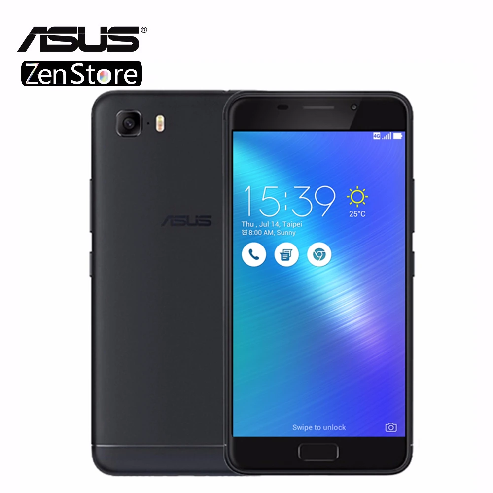 ASUS Zenfone 3 s Макс ZC521TL смартфон спереди Touch ID Android 7 0 mtk6750 восемь ядер ГБ Оперативная