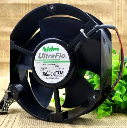 Осевой вентилятор охлаждения потока Nidec X17L24BS1M5 07A041 17250 DC 24V 3.8A 17 см|Кулеры и системы