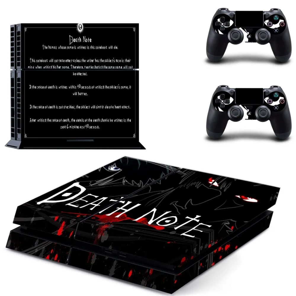 Виниловая наклейка для консоли Playstation 4 и контроллеров PS4 аниме Death Note|Наклейки| |