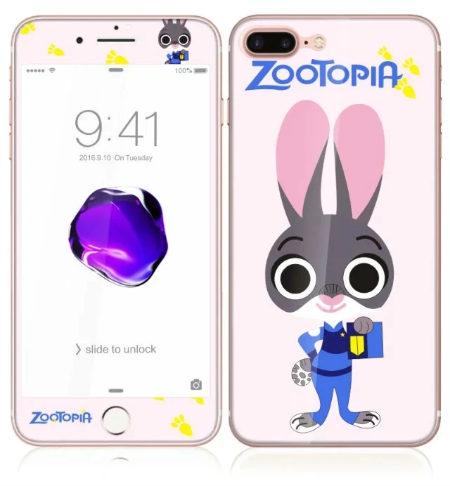 3D изогнутые матовые закаленное Стекло на для iPhone 7/7 плюс модные милые углеродного
