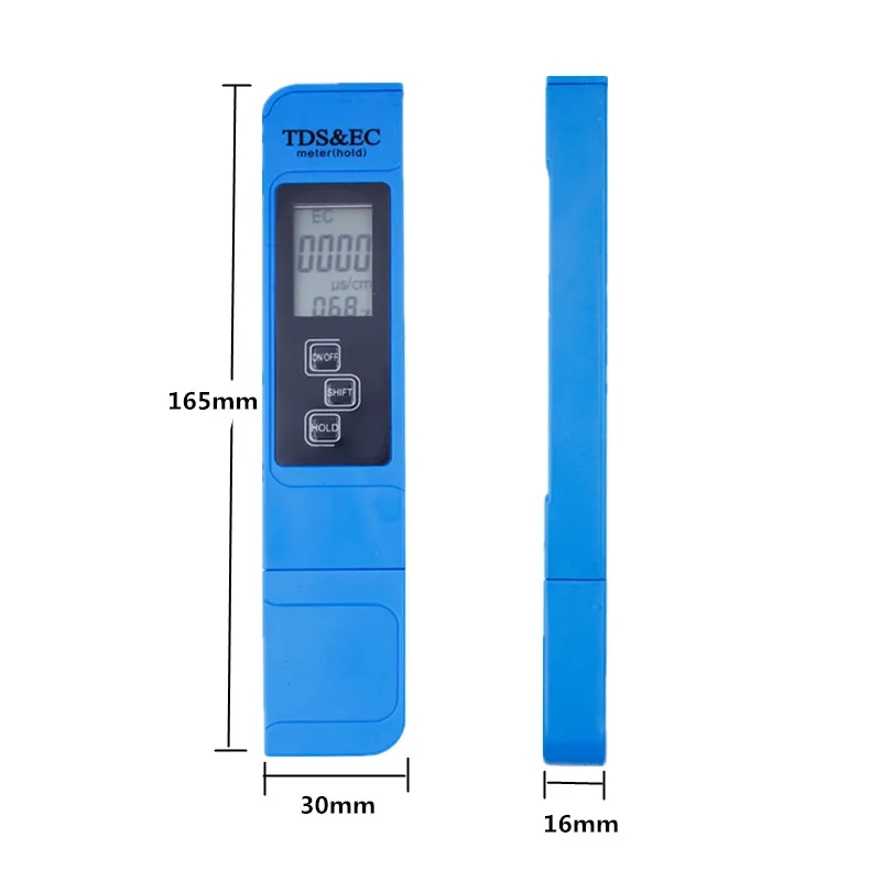 1 шт. TDS EC тест воды PPM Чистота фильтр 0-9990 PPM 1 шт. 0,0-14,0 цифровой рН-метр для аквариума лаборатория бассейн скидка 37
