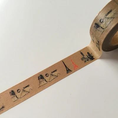 706 Jiataihe винтажная васи лента винтажная Эйфелева башня DIY декоративная Скрапбукинг планировщик Маскировочная лента клейкая лента этикетка наклейка s - Цвет: 706