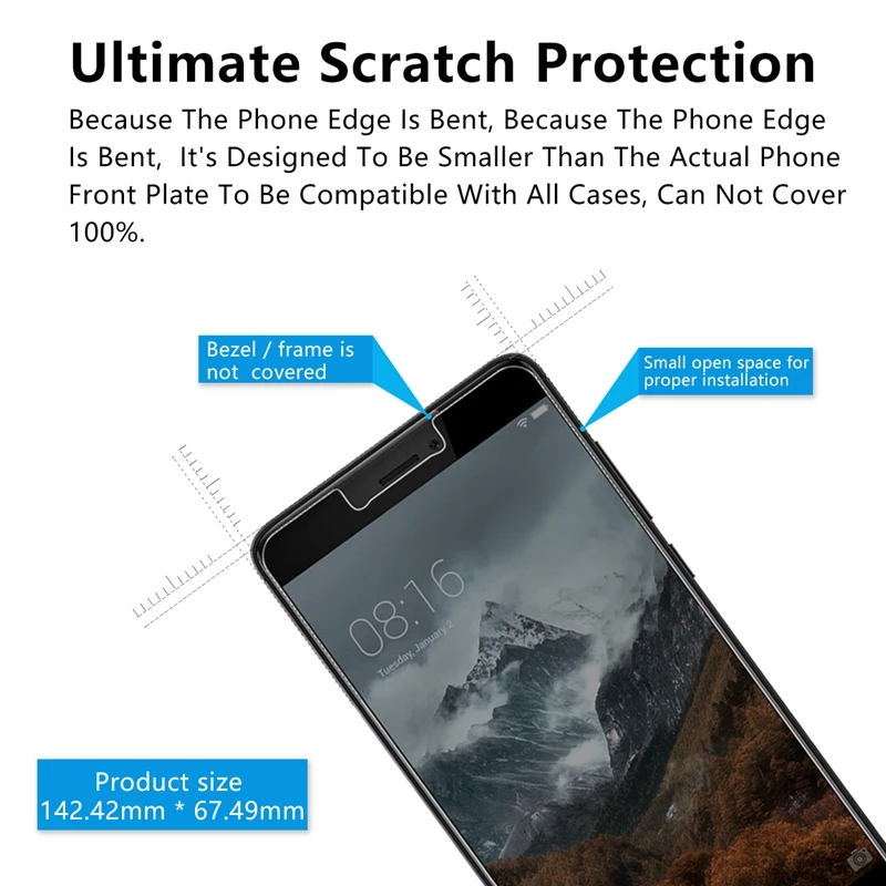 JGKK анти шпионское надежное Закаленное стекло протектор экрана для Redmi 4A 4X Pro