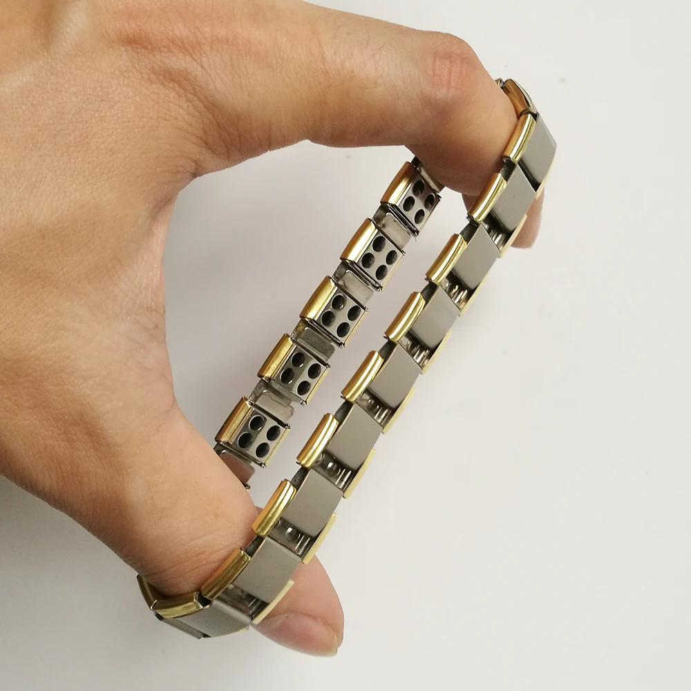 Мужские ювелирные изделия из нержавеющей стали турмалиновый браслет для мужчин